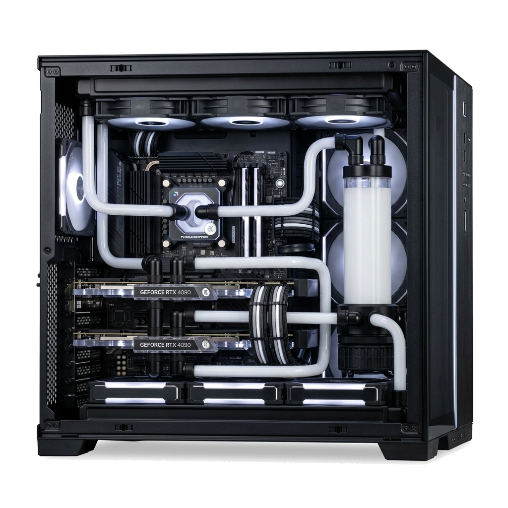 Custom PC Builder Rig Cutout Hero Showcase